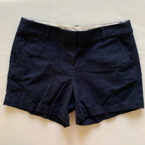JCrew 5" Classic Chino Shorts - Navy Blue - Size 6 - Picture 5 of 6